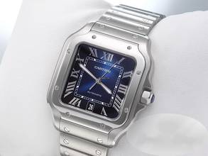 Thumbnail von Cartier Santos Grosses Modell Wssa0030 2022 Edelstahl Automatik Herren Stahl Steel Blue Dial