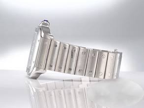 Thumbnail von Cartier Santos Grosses Modell Wssa0030 2022 Edelstahl Automatik Herren Stahl Steel Blue Dial