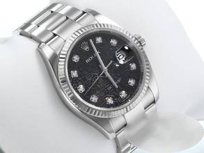 Thumbnail von Rolex Datejust 36 36mm 116234 2010 Stahl Weissgold 750 Diamanten Automatik Stainless Steel 18kt White Gold Oyster-band Chronometer Black Dial
