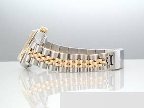 Thumbnail von Rolex Lady-Datejust Edelstahl Gelbgold 750 1996 Diamanten Automatik Stainless Steel 18kt Yellow Gold Jubilé-band Chronometer Oyster Black Dial