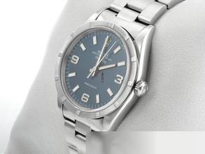 Thumbnail von Rolex Air King 34mm Edelstahl Automatik 14010 1997 Stahl Damen Herren Stainless Steel Oyster-band Blue Dial