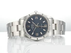 Thumbnail von Rolex Air King 34mm Edelstahl Automatik 14010 1997 Stahl Damen Herren Stainless Steel Oyster-band Blue Dial