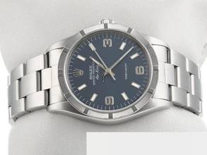 Thumbnail von Rolex Air King 34mm Edelstahl Automatik 14010 1997 Stahl Damen Herren Stainless Steel Oyster-band Blue Dial