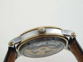 Thumbnail von Chronoswiss Régulateur Automatik massiv 18 Karat Gelbgold / Edelstahl mit Glasboden im Top Zustand Box und Zubehör Krokoband und Faltschließe wie Neu
