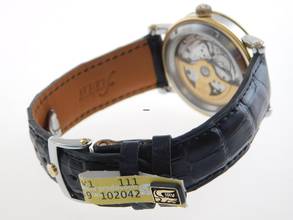 Thumbnail von Chronoswiss Régulateur Automatik massiv 18 Karat Gelbgold / Edelstahl mit Glasboden im Top Zustand Box und Zubehör Krokoband und Faltschließe wie Neu