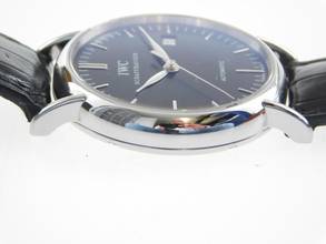 Thumbnail von IWC Portofino Automatic men's watch 39mm with crocodile strap and folding clasp, top condition, original strap and clasp