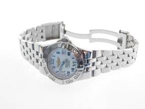 Thumbnail von Breitling Galactic 30 Starliner / Galactic 30 with mother-of-pearl dial in top condition Mid size long band in excellent condition 30 mm without crown