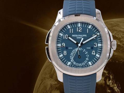  Patek Philippe Aquanaut 5164g-001 Travel Time White Gold Blue Dial New 2025 