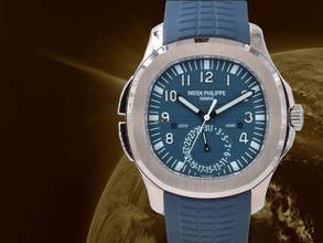 Thumbnail von Patek Philippe Aquanaut 5164g-001 Travel Time White Gold Blue Dial New 2025