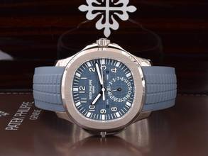 Thumbnail von Patek Philippe Aquanaut 5164g-001 Travel Time White Gold Blue Dial New 2025