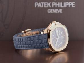 Thumbnail von Patek Philippe Aquanaut 5269r-001 Travel Time Quartz Rose Gold Blue Dial New 2026