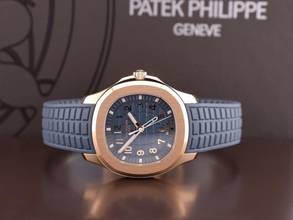 Thumbnail von Patek Philippe Aquanaut 5269r-001 Travel Time Quartz Rose Gold Blue Dial New 2026