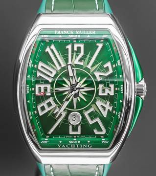 Franck Muller Vanguard Yachting Steel Green FULLSET 45mm