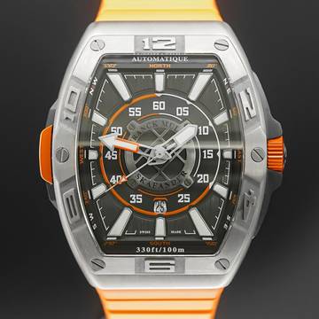 Franck Muller Skafander Titan Orange Fullset 43mm
