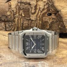 Thumbnail von Cartier Santos Santos Large Blue - FULLSET 2022 - Ref. WSSA0030