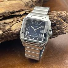 Thumbnail von Cartier Santos Santos Large Blue - FULLSET 2022 - Ref. WSSA0030