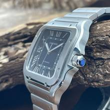 Thumbnail von Cartier Santos Santos Large Blue - FULLSET 2022 - Ref. WSSA0030