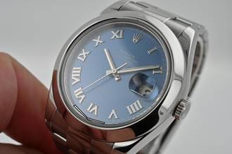 Thumbnail von Rolex Datejust II 116300 LC100 Blue Roman Dial