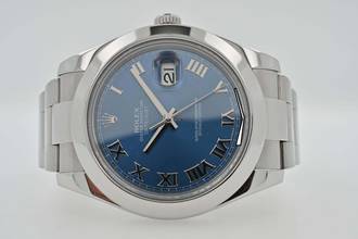 Rolex Datejust II 116300 LC100 Blue Roman Dial