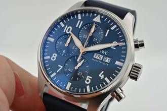 Thumbnail von IWC Pilot Watch Chronograph Pilot Chronograph Blue Dial IW378011 Petit Prince Deployant