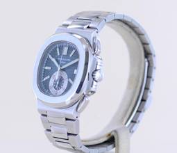 Thumbnail von Patek Philippe Nautilus Chronograph Steel Blue dial Luxusuhr Klassiker B+P