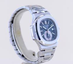 Thumbnail von Patek Philippe Nautilus Chronograph Steel Blue dial Luxusuhr Klassiker B+P