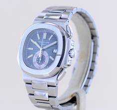 Thumbnail von Patek Philippe Nautilus Chronograph Steel Blue dial Luxusuhr Klassiker B+P