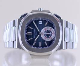 Thumbnail von Patek Philippe Nautilus Chronograph Steel Blue dial Luxusuhr Klassiker B+P