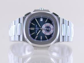 Thumbnail von Patek Philippe Nautilus Chronograph Steel Blue dial Luxusuhr Klassiker B+P