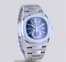 Thumbnail von Patek Philippe Nautilus Chronograph Steel Blue dial Luxusuhr Klassiker B+P