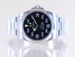 Thumbnail von Rolex Air King Oyster Perpetual Air-King black Dial Green 40mm 126900 Top B+P
