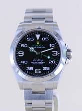 Thumbnail von Rolex Air King Oyster Perpetual Air-King black Dial Green 40mm 126900 Top B+P