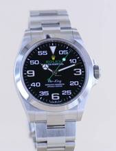Thumbnail von Rolex Air King Oyster Perpetual Air-King black Dial Green 40mm 126900 Top B+P
