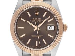  Rolex Datejust 41 Ref.126331 Bj.2024 Full Set Ungetragen Datejust Schokobraun 