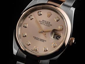 Thumbnail von Rolex Datejust 36 Ref.116201 2005 Full Set sehr gut Vintage Datejust Diamanten