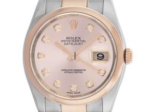  Rolex Datejust 36 Ref.116201 2005 Full Set sehr gut Vintage Datejust Diamanten 