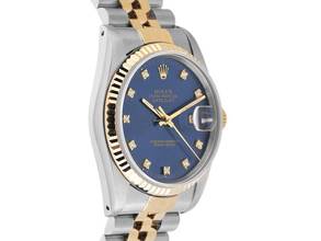 Thumbnail von Rolex Datejust 36 Ref.16233 Bj.1990 Full Set Original Vintage Unpoliert Datejust Diamanten