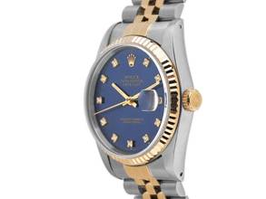 Thumbnail von Rolex Datejust 36 Ref.16233 Bj.1990 Full Set Original Vintage Unpoliert Datejust Diamanten