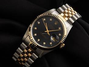 Thumbnail von Rolex Datejust 36 Diamanten Ref.16233 1987 Full Set Original Vintage Unpoliert Datejust Diamanten