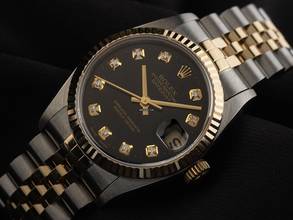 Thumbnail von Rolex Datejust 31 Ref.68273 1997 Full Set original unpoliert Vintage Datejust Medium Diamanten open 6/9