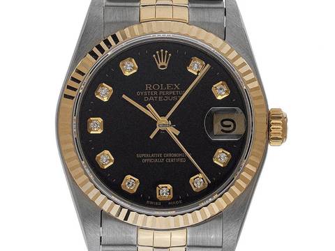  Rolex Datejust 31 Ref.68273 1997 Full Set original unpoliert Vintage Datejust Medium Diamanten open 6/9 