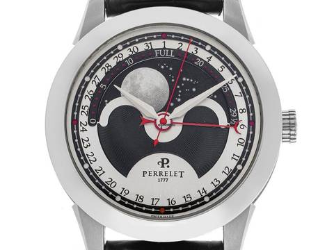  Perrelet Moonphase Mondphase Ref.A1039/2 2020 Full Set wie Neu Vintage Moonphase Faltschließe 