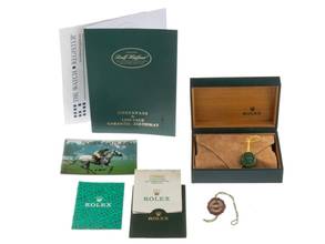 Thumbnail von Rolex Datejust 36 Green Dial Diamanten Ref.16233 Bj.1991 Full Set original Vintage Unpoliert Datejust Green Dial Diamanten