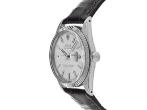 Thumbnail von Rolex Datejust 36 Ref.1601 1970 Box&Beschreibung sehr gut Vintage Datejust Stahl 18kt Weißgold open 6/9
