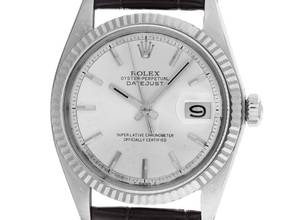  Rolex Datejust 36 Ref.1601 1970 Box&Beschreibung sehr gut Vintage Datejust Stahl 18kt Weißgold open 6/9 