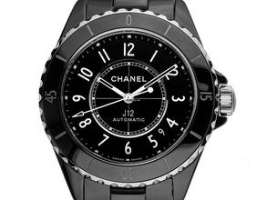 Chanel J12 Ceramic Black Ref.H5697 2019 Full Set as New Vintage J12 Ceramic