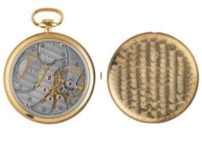 Thumbnail von IWC Pocket Watch Taschenuhr 18kt Gelbgold Handaufzug 45mm sehr gut Vintage Taschenuhren 18kt Gelbgold 53g
