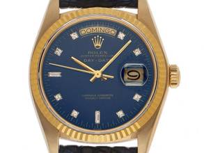 Rolex Day-Date 36 Ref.18038 Year 1979 Box & Description very good Vintage Day-Date 18kt yellow gold Diamonds open 6/9