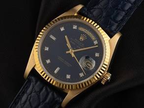 Thumbnail von Rolex Day-Date 36 Ref.18038 Bj.1979 Box&Beschreibung sehr gut Vintage Day-Date 18kt Gelbgold Diamanten open 6/9