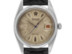 Rolex Oysterdate Precision Roulette Ref.6494 Year 1957 original box very good vintage Oysterdate Precision Roulette open 6/9